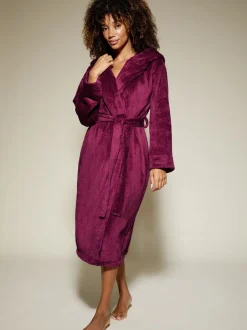 Badjassen*KBX - Rosa Fluffy Robe Rood