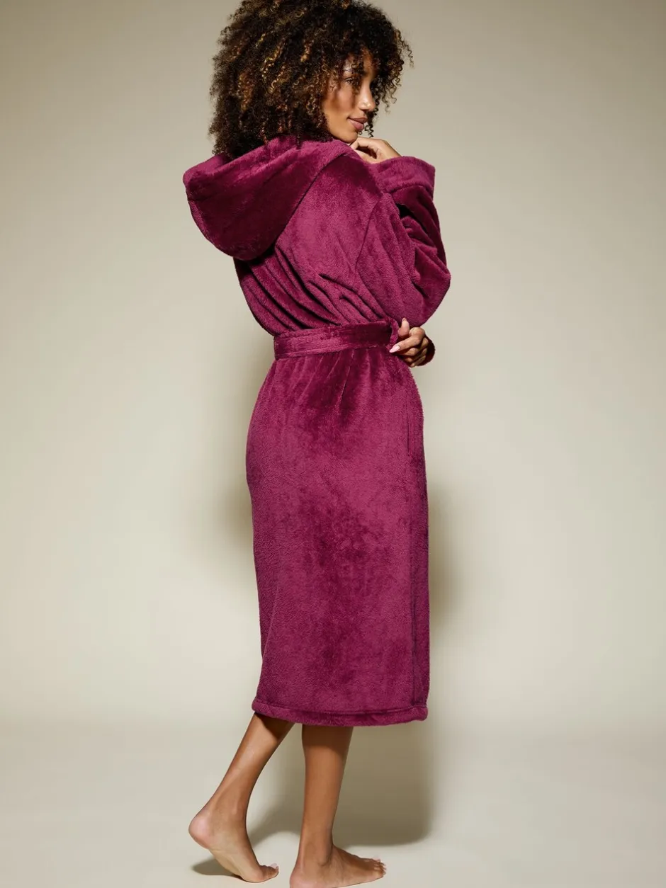Badjassen*KBX - Rosa Fluffy Robe Rood