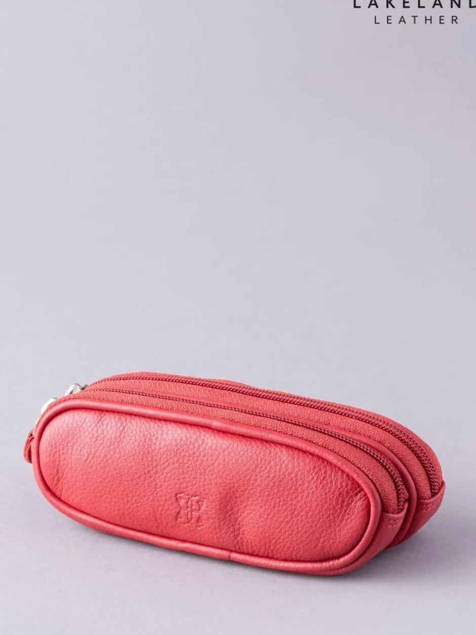 Zonnebril*Lakeland Leather Rood - dubbele brillenkoker