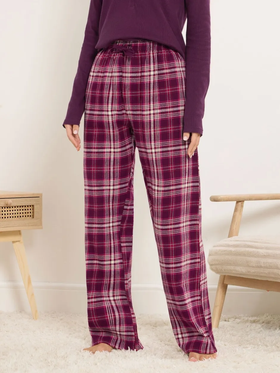 Pyjama's|Loungewear*Long Tall Sally - geruite pyjama Rood
