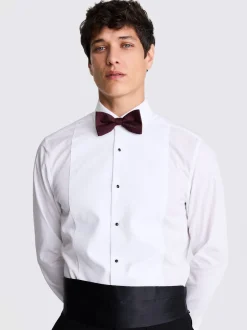Stropdassen En Pochets*MOSS - Silk Paisley Ready Bow Tie Rood
