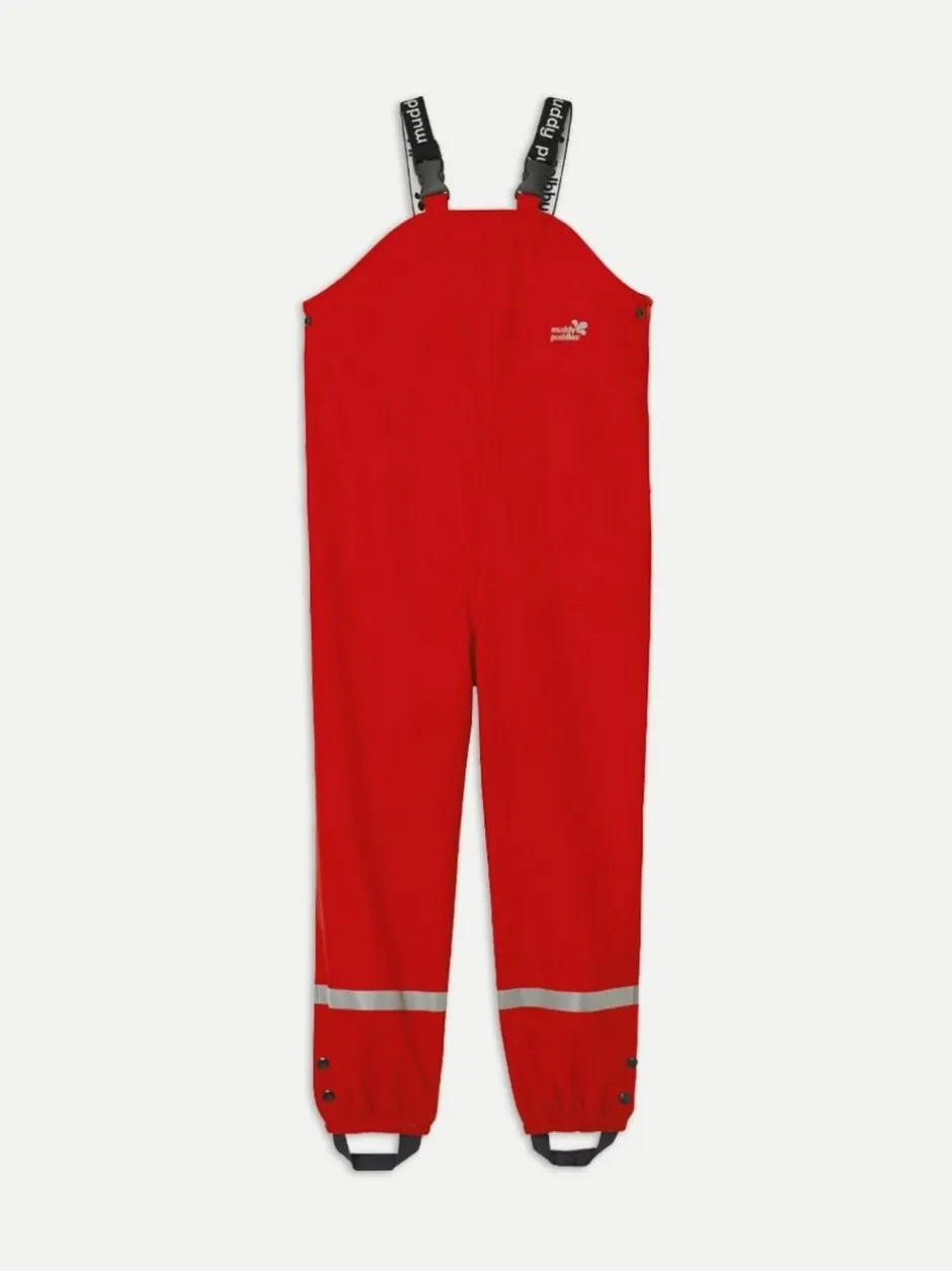 Tuinbroeken|Jumpsuits En Playsuits|Muddy Puddles - - Waterdichte tuinbroek voor regendagen Rood