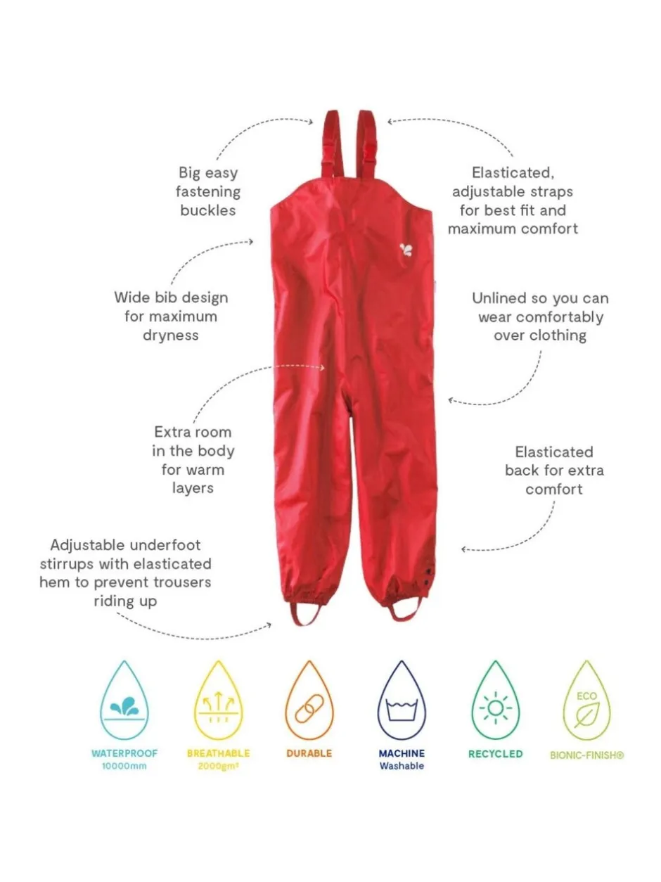 Tuinbroeken|Jumpsuits En Playsuits|Muddy Puddles - Originals - Waterdichte tuinbroek Rood