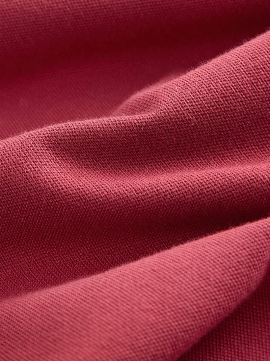 Poloshirts|Next Rood - Normale Pasvorm - Piqué poloshirt met korte mouwen