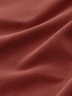 Poloshirts*Next Rood - Normale Pasvorm - Piqué polo met lange mouwen