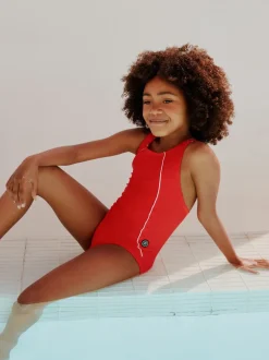 Badkleding|Next - Racerback Swimsuit (3-16yrs) Rood