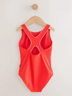 Badkleding|Next - Racerback Swimsuit (3-16yrs) Rood