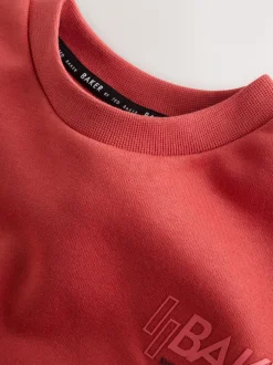Joggingbroeken|Sweaters En Hoody´S|Baker by Ted Baker - set van sweatshirt en cargojoggingbroek Rood