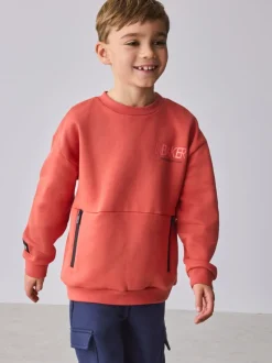 Joggingbroeken|Sweaters En Hoody´S|Baker by Ted Baker - set van sweatshirt en cargojoggingbroek Rood