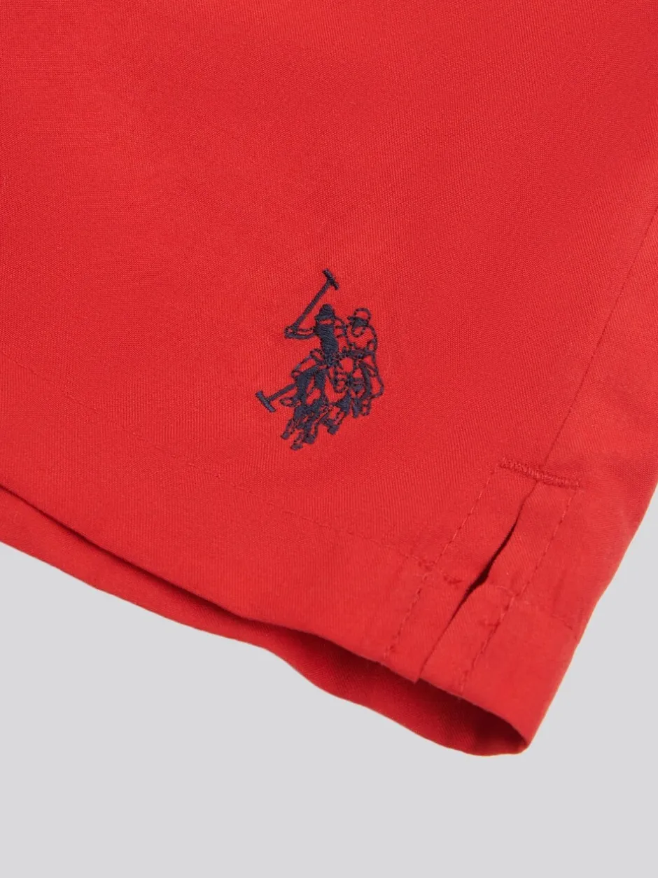 Badkleding*U.S. Polo Assn - . Mens Core Swim Shorts Rood