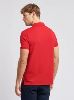 Poloshirts|U.S. Polo Assn Rood - . Regular Fit Mens Player 3 Pique 100% Cotton Polo Shirt
