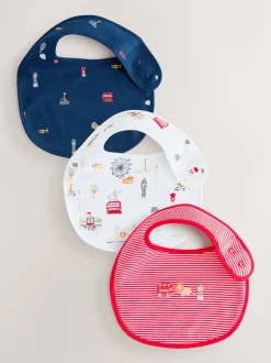 Slabbetjes|Next Rood - Verpakking met 3 babyslabbetjes
