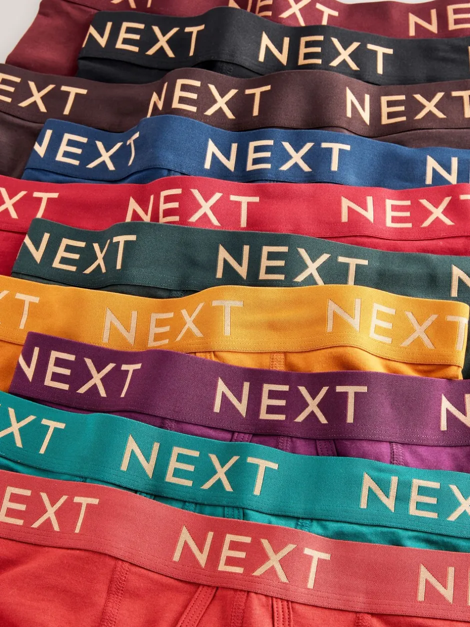Ondergoed|Ondergoed|Next Rood - Verpakking van 10 - Boxershorts met A-voorkant
