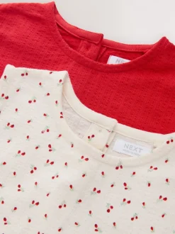 Tops|Sets En Combisets*Next - Set van 2 hemdjes en shorts (3mnd -7jr) Rood / Wit