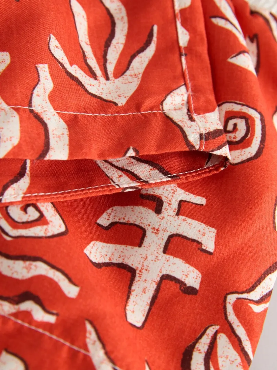 Badkleding|Badkleding*Next - Zwemshort met print (3 mnd-7 jr) Rood