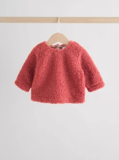 Truien En Breisels|Sets En Outfits*Next - 2 -delige Set van Fleece Tops en Leggings voor Baby''s (0mnd-2jr) Rood gebloemd