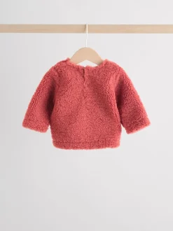 Truien En Breisels|Sets En Outfits*Next - 2 -delige Set van Fleece Tops en Leggings voor Baby''s (0mnd-2jr) Rood gebloemd