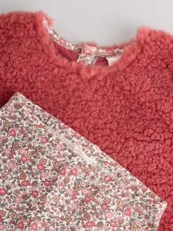 Truien En Breisels|Sets En Outfits*Next - 2 -delige Set van Fleece Tops en Leggings voor Baby''s (0mnd-2jr) Rood gebloemd