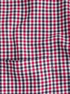 Shirts*Next Rood geruit - Eenvoudig te strijken Oxford-overhemd met knopen en standaard pasvorm