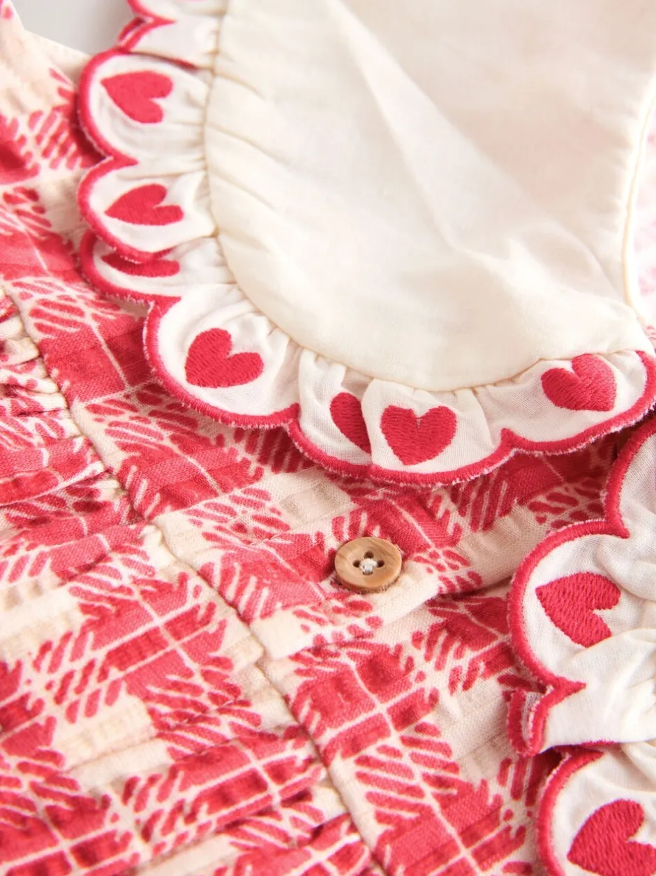 Jurken|Jurken*Next - Zomerjurk met kraag (3mnd -7jr) Rood geruit