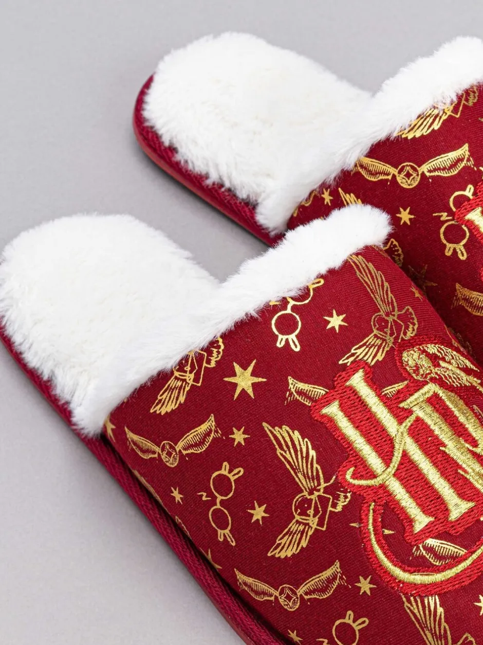 Pantoffels|Vanilla Underground - Fluffy Slippers Rood Harry Potter