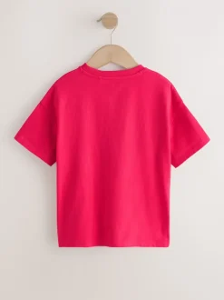 T-Shirts|Next Rood met hartjesprint - T-shirt met lovertjes (3-16 jr)