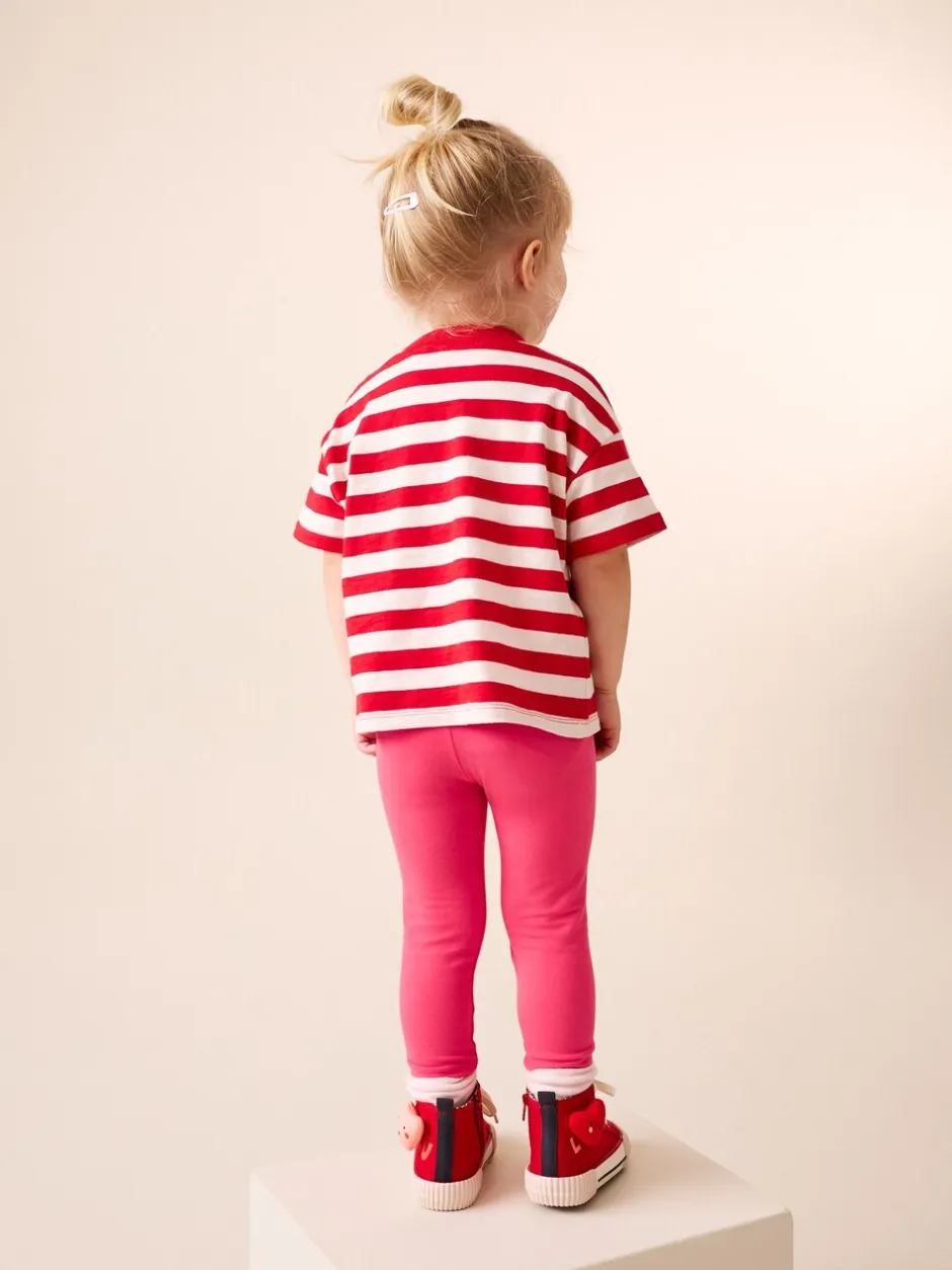 Broeken En Leggings|Next Rood met hartjesprint - Versierde leggings (3 mnd-7 jr)