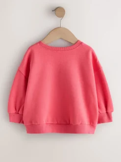 Sweaters En Hoody´S|Next Rood met hond - Sweatshirt met ronde hals (3 mnd-7 jr)