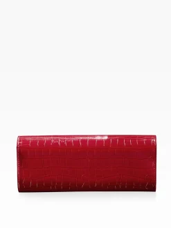 Tassen En Portemonnees*Lipsy Rood met krokodillenleereffect - Clutch Bag