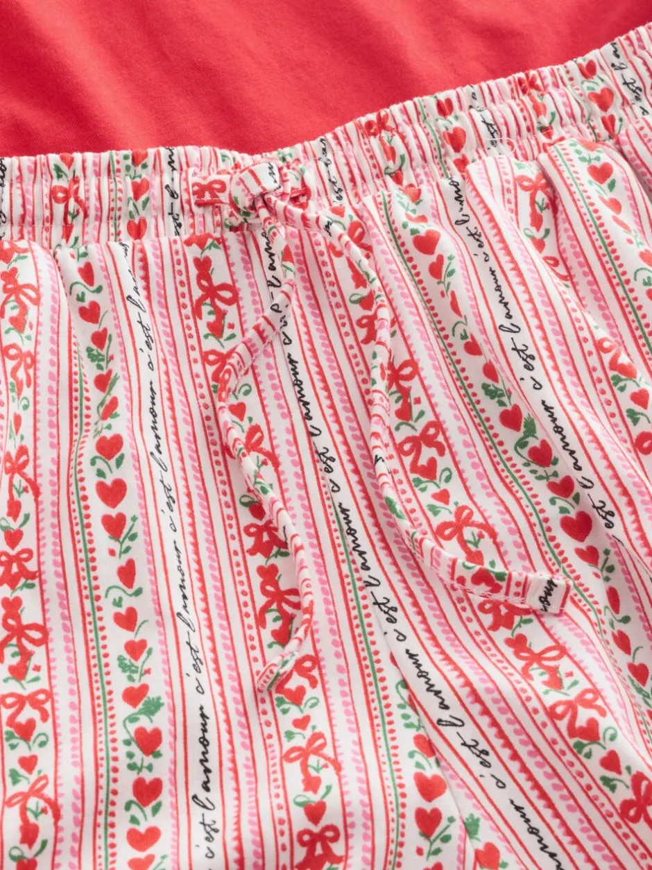 Pyjama's|Alle Nacht- En Loungekleding|Next Rood met print - Pyjama met korte mouwen