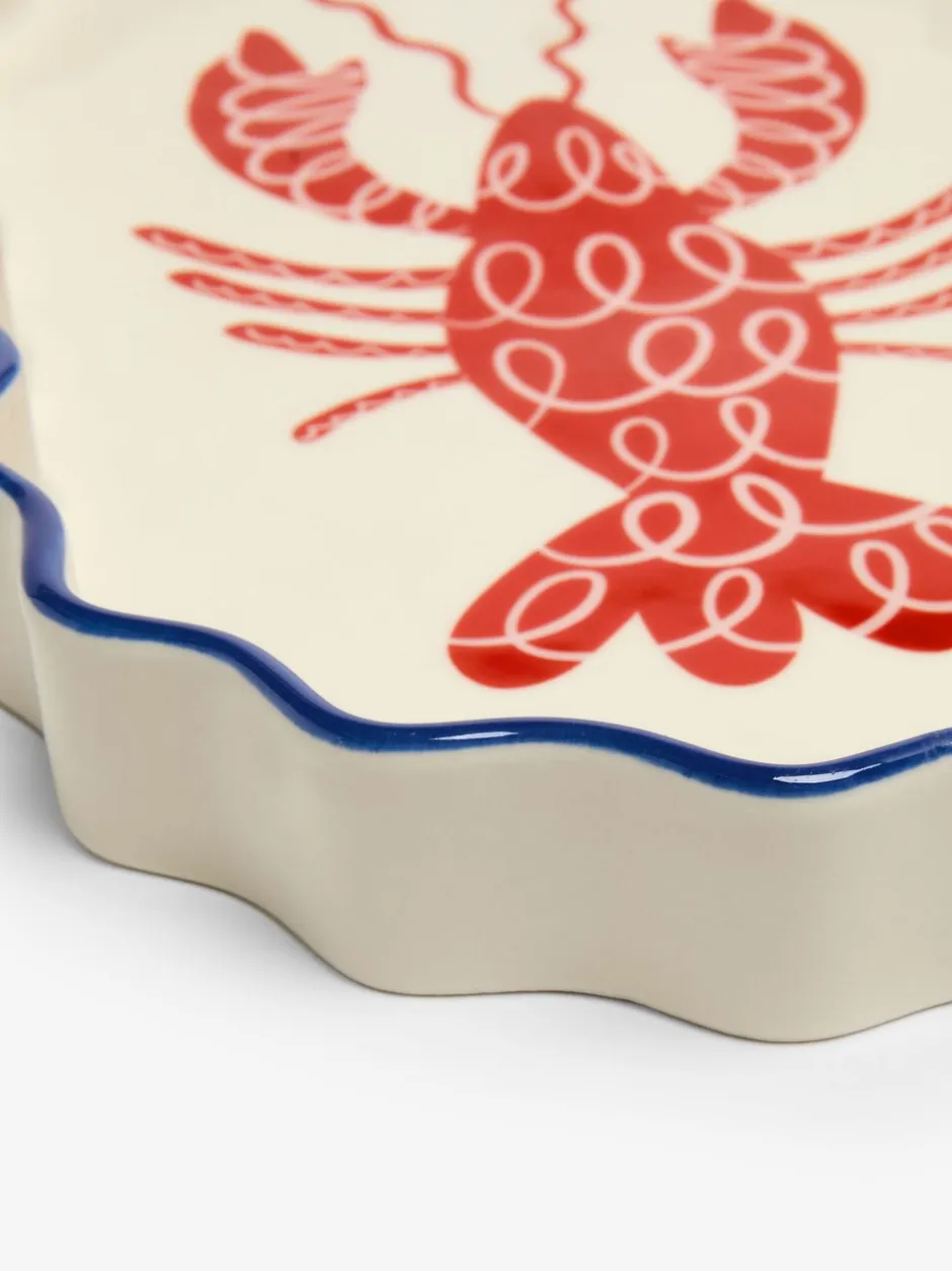 Badkameraccessoires*Next Rood opbergdienblad met kreeft Print