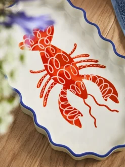 Badkameraccessoires*Next Rood opbergdienblad met kreeft Print