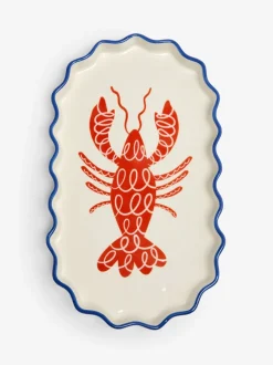 Badkameraccessoires*Next Rood opbergdienblad met kreeft Print