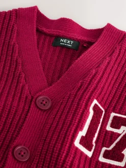 Truien En Breisels|Next Rood varsity - Vest met figuurtjes (3mnd-7jr)