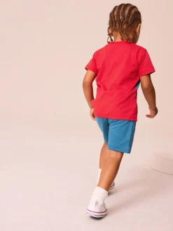 Shorts|Next Rood/blauw - Spider-Man T-shirt en shorts set (3mnd -8jr)