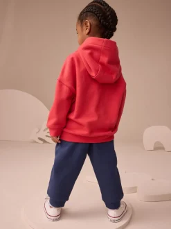 Truien En Breisels|Joggingbroeken*Next - Set met hoodie en joggingbroek (3 mnd - 7 jr) Rood/Blauw appliqué transport