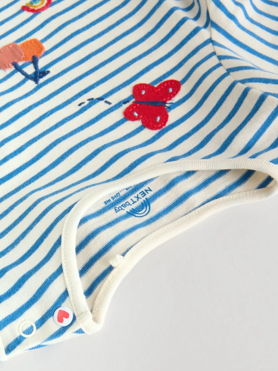 Tops|Sets En Combisets|Next Rood/blauw/crème - 6 -delige set van top met lange mouwen en leggings (0mnd -3jr)