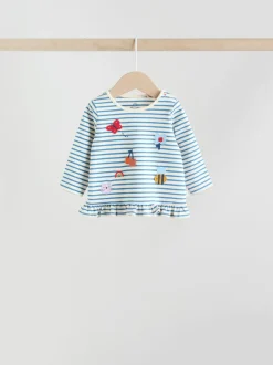 Tops|Sets En Combisets|Next Rood/blauw/crème - 6 -delige set van top met lange mouwen en leggings (0mnd -3jr)