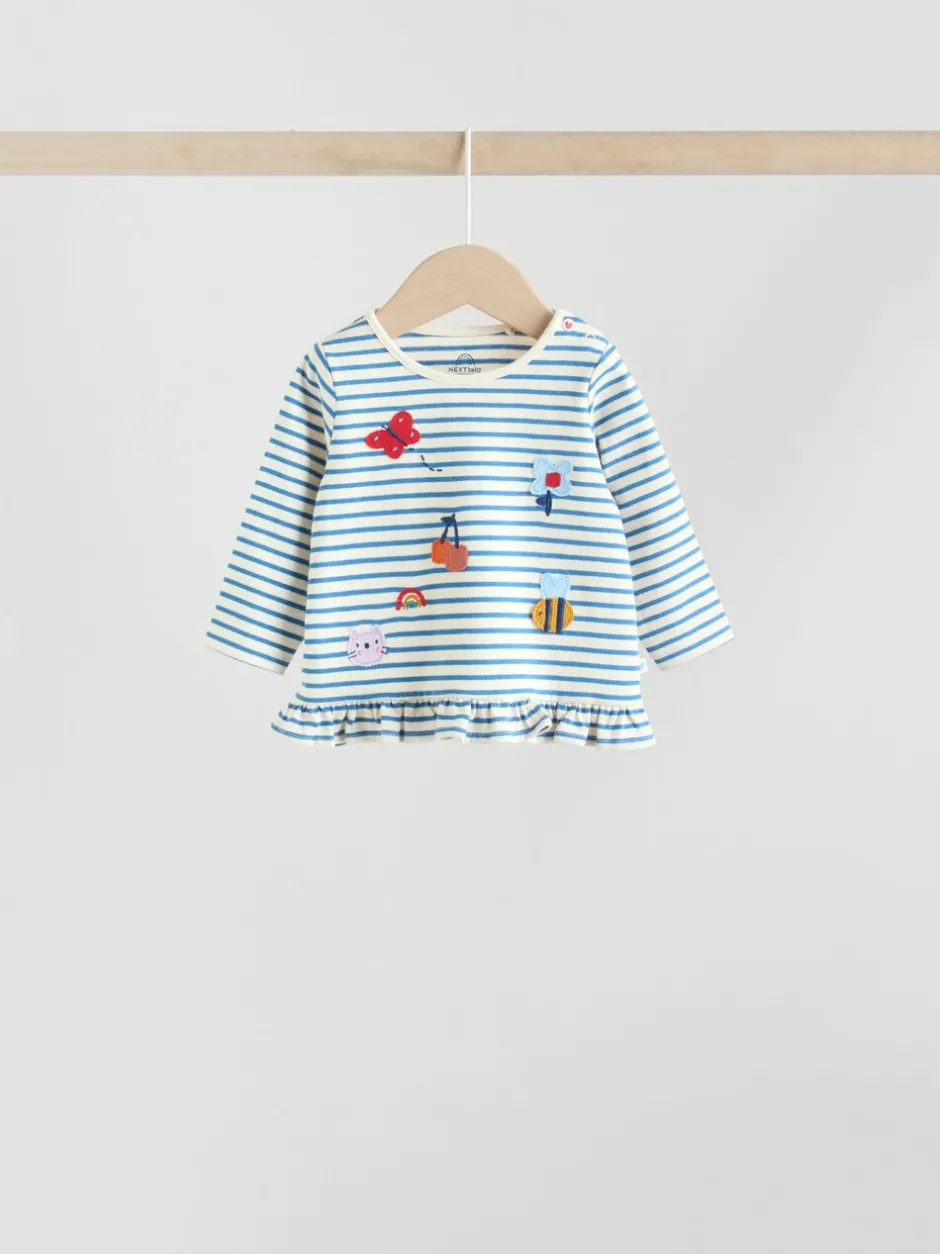 Tops|Sets En Combisets|Next Rood/blauw/crème - 6 -delige set van top met lange mouwen en leggings (0mnd -3jr)
