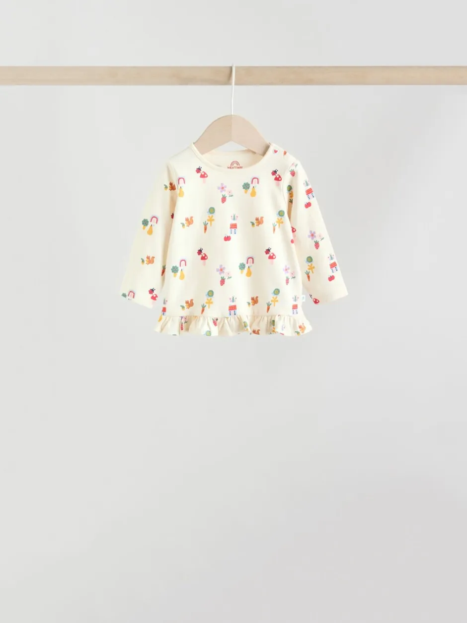 Tops|Sets En Combisets|Next Rood/blauw/crème - 6 -delige set van top met lange mouwen en leggings (0mnd -3jr)