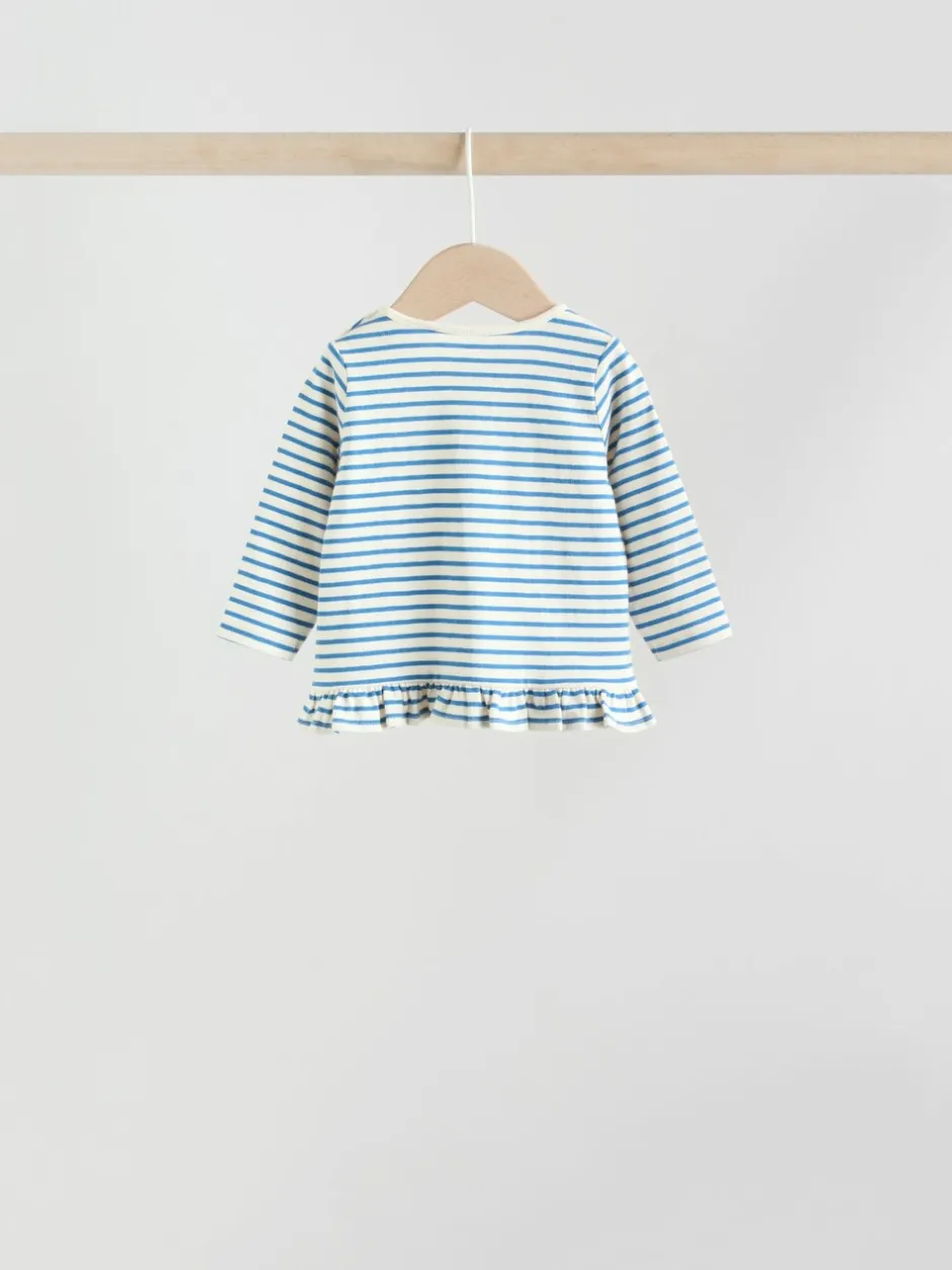 Tops|Sets En Combisets|Next Rood/blauw/crème - 6 -delige set van top met lange mouwen en leggings (0mnd -3jr)