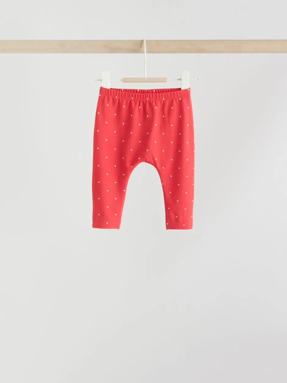 Tops|Sets En Combisets|Next Rood/blauw/crème - 6 -delige set van top met lange mouwen en leggings (0mnd -3jr)