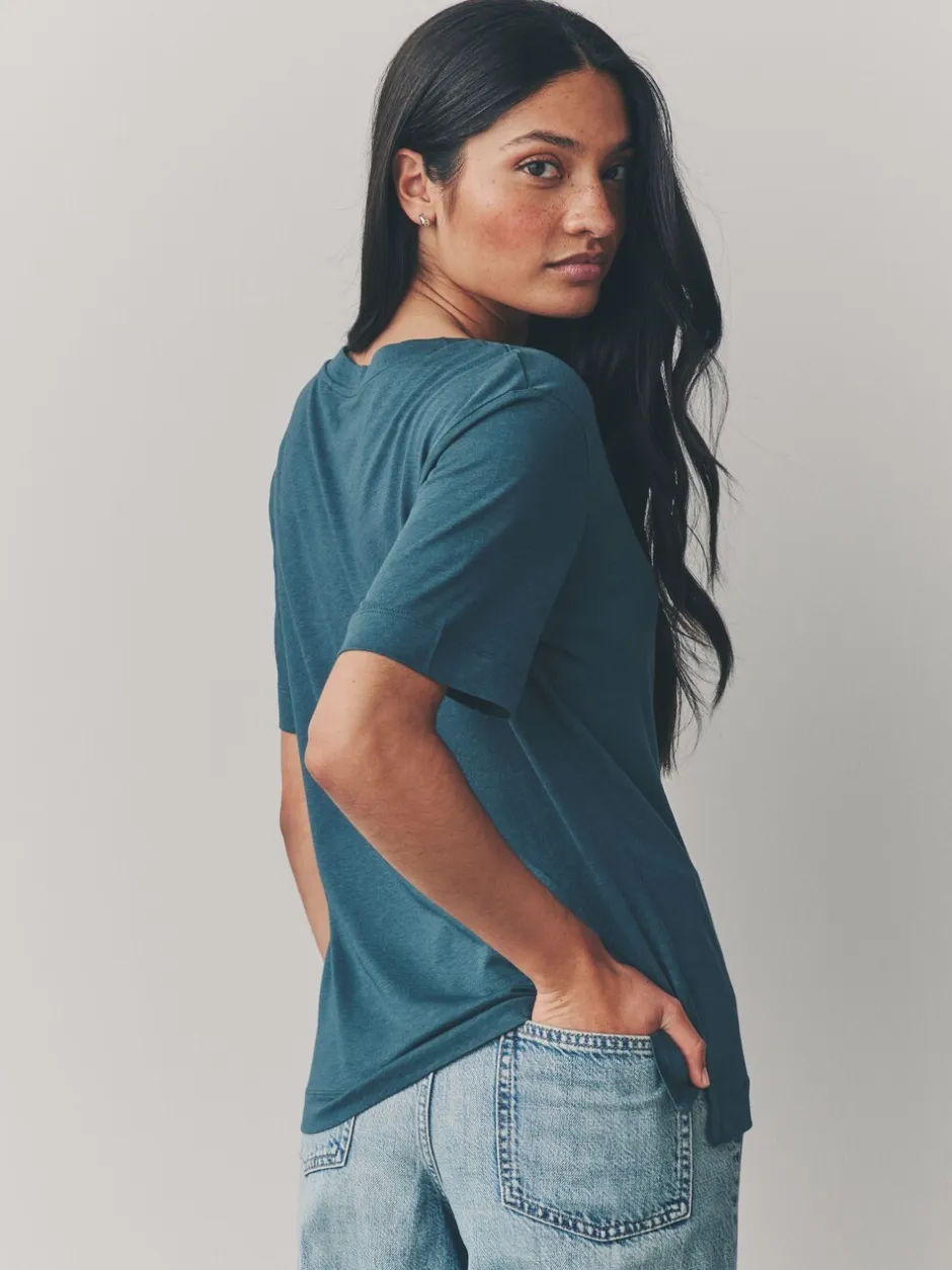 Tops En T-Shirts|Next - Modal slouch T-shirt met korte mouwen verpakking van 3 Rood/blauwgroen
