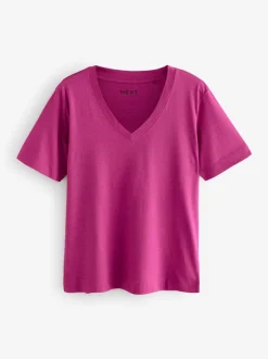 Tops En T-Shirts|Next - Modal slouch T-shirt met korte mouwen verpakking van 3 Rood/blauwgroen