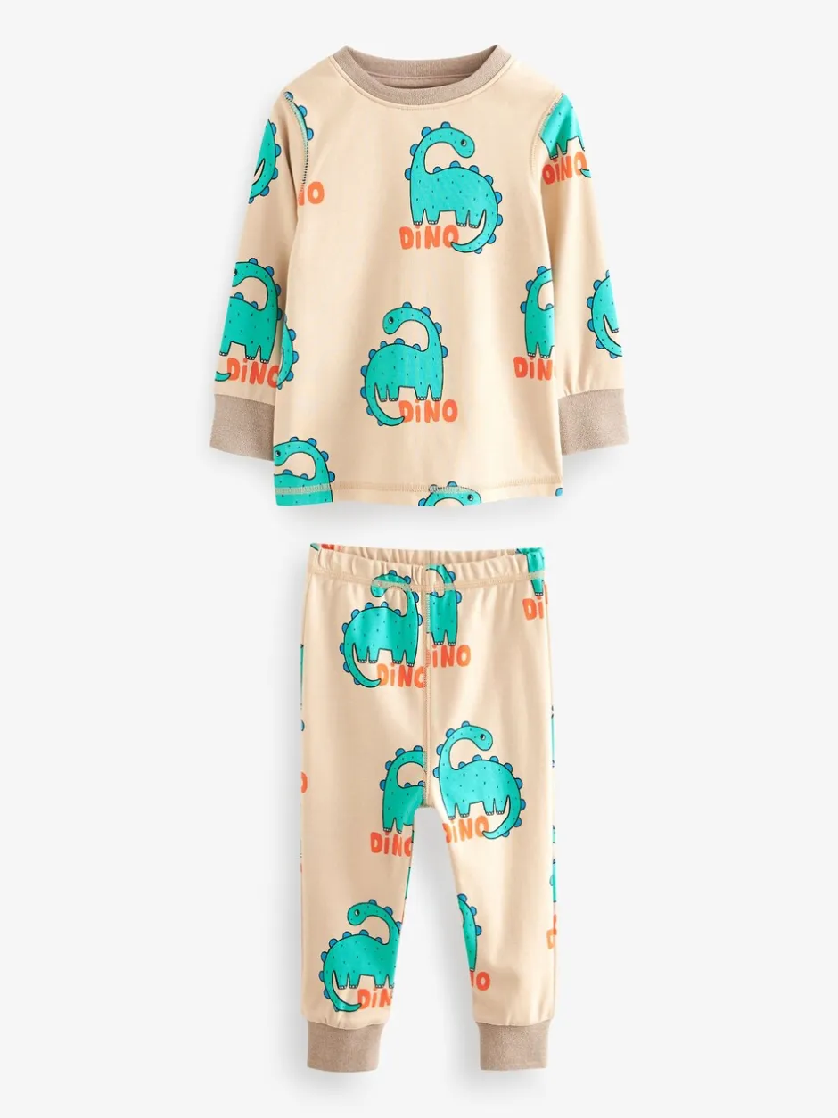 Pyjama's|Nachtkleding En Pyjama's|Next Rood/blauw/neutraal dierenprint - Verpakking van 3 knusse pyjama's (9 mnd-10 jr)