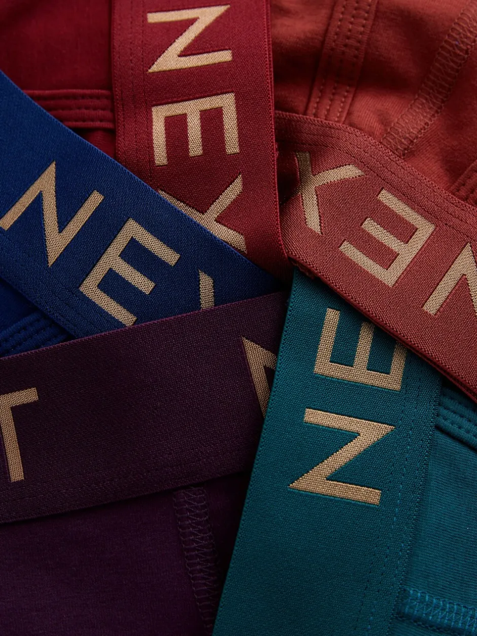 Ondergoed|Ondergoed*Next - Verpakking van 5 - Boxershorts met A-voorkant Rood/Blauw/Paars Rijk
