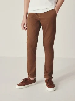 Broeken En Chino's*Next Roodbruin/lichtbruin - Stretchy chino's (3-17jr)