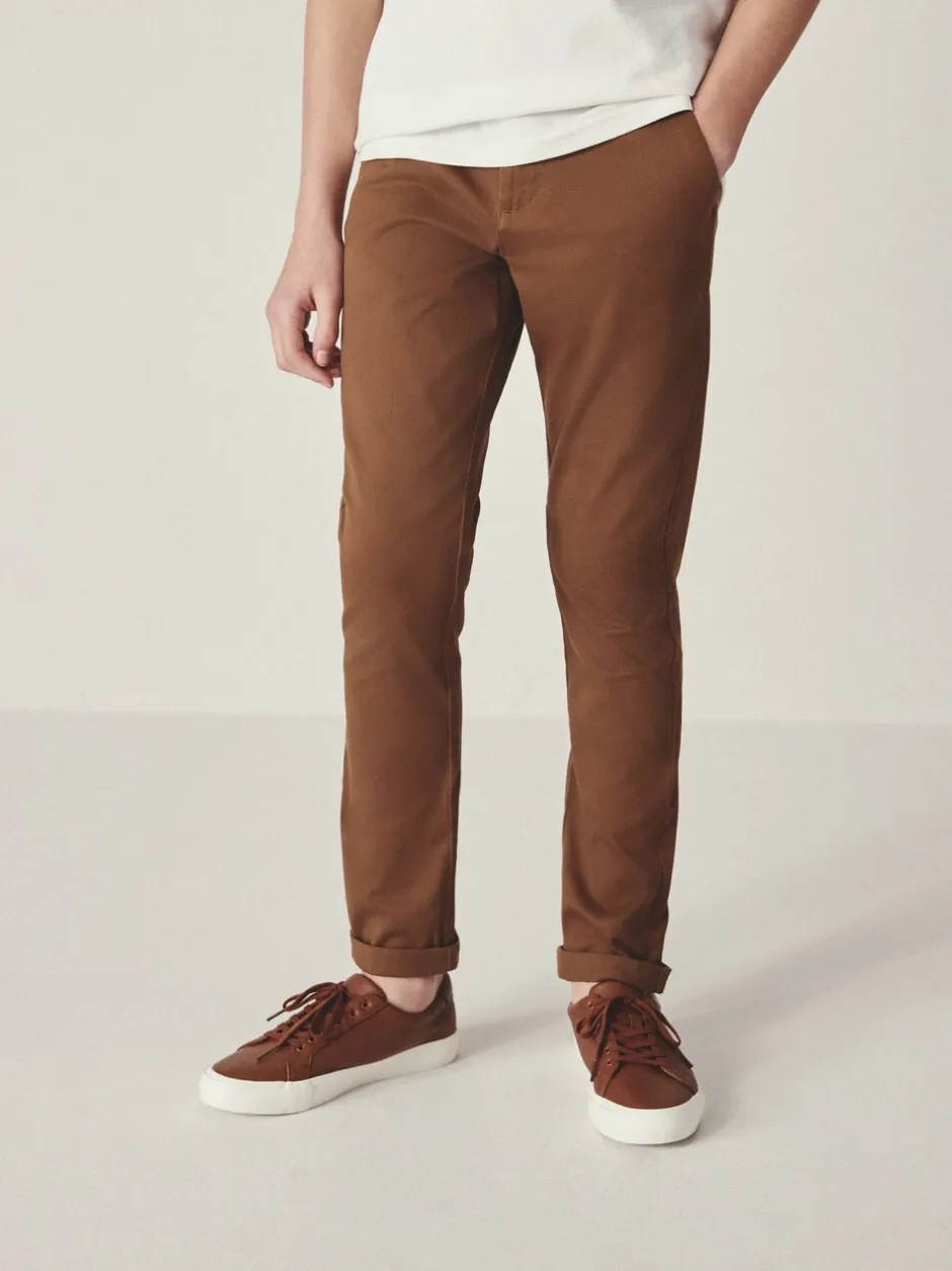 Broeken En Chino's*Next Roodbruin/lichtbruin - Stretchy chino's (3-17jr)