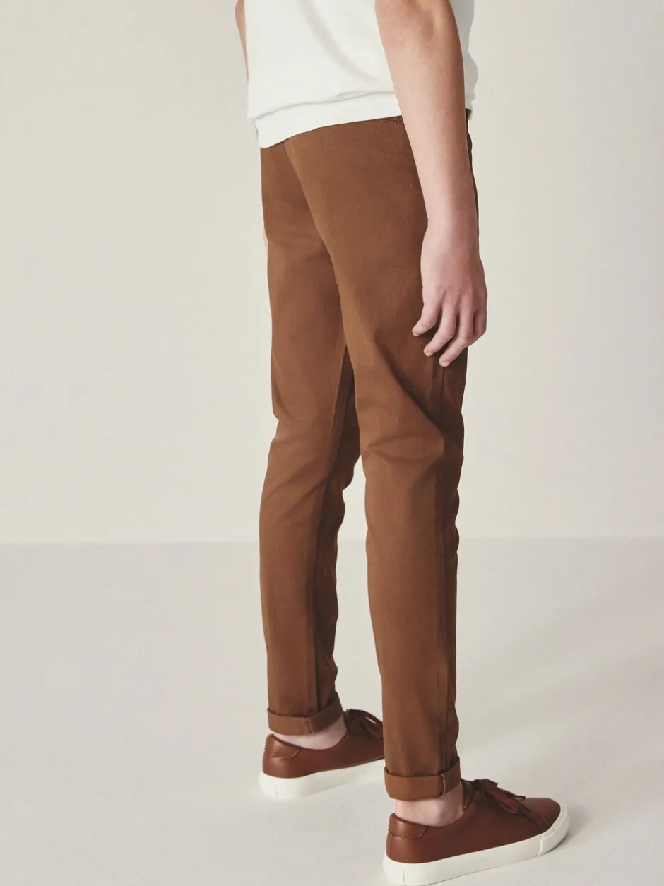 Broeken En Chino's*Next Roodbruin/lichtbruin - Stretchy chino's (3-17jr)