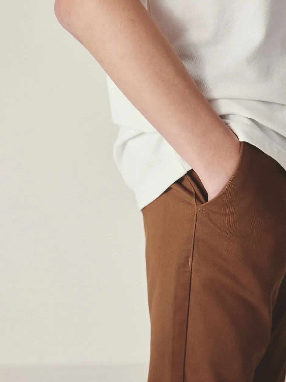Broeken En Chino's*Next Roodbruin/lichtbruin - Stretchy chino's (3-17jr)